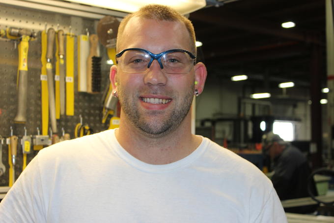 Tommy working at Pioneer Industries Addiction, Recovery, Treatment, Reentry